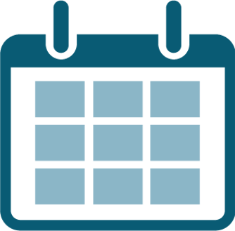Illustrasjon/ikon av en kalender.